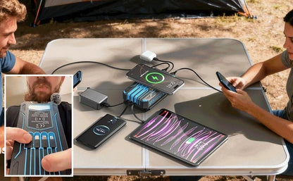 Solar Three Fold Bank Folding Outdoor Portable Large Capacity Mobile Power Supply