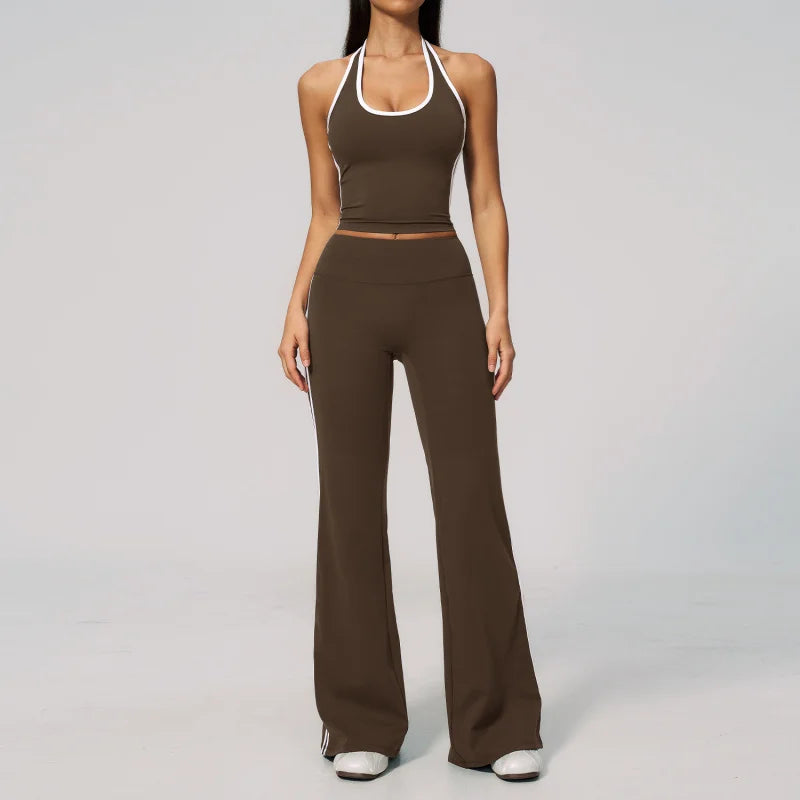 New Nude Feel Sports Suit High Waist Comfortable Fit For Outdoor Running Fitness Activities Seamless Leggings Sports Suits