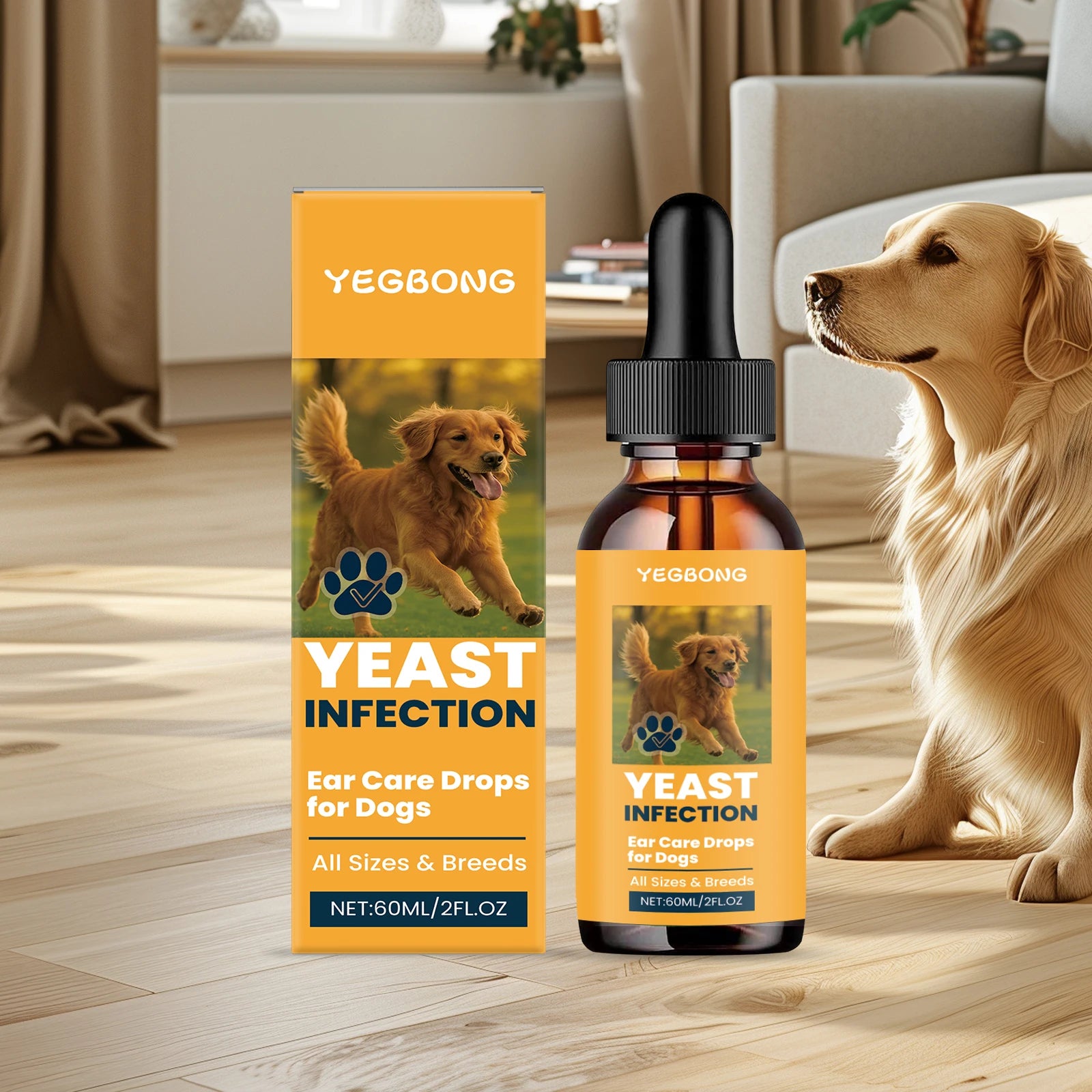 Dogs Ear Care Drops Effectively Removing Earwax Eliminating Odor Relieving Ear Itching Discomfort Gentle Formula Pet Ear Cleaner