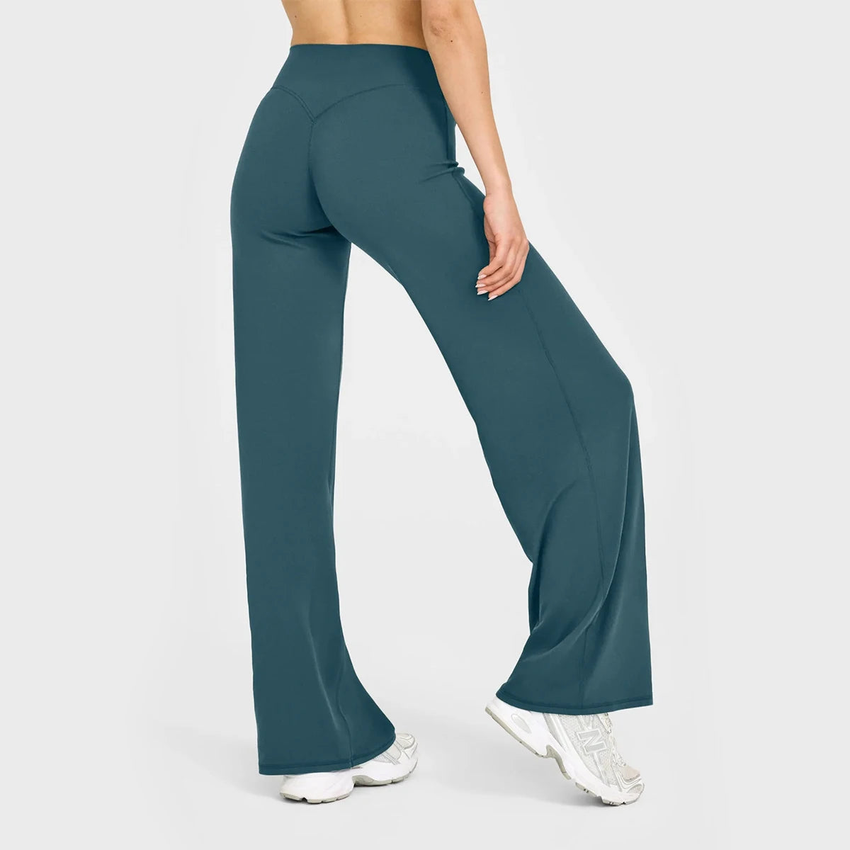 STOUREG Sport Trousers Straight-Leg Pants Ultra Soft Butter Fabric Women's Mid-Waist Yoga Pants GYM Naked Feel Pilates Running