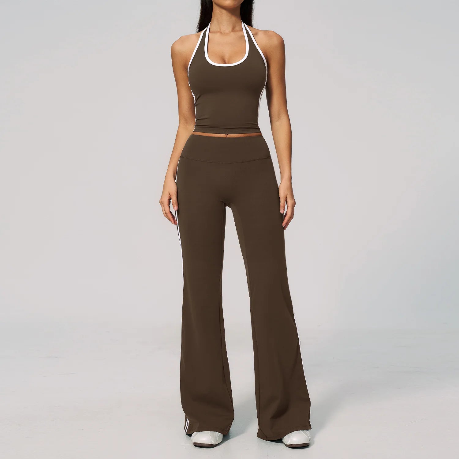 New Nude Feel Sports Suit High Waist Comfortable Fit For Outdoor Running Fitness Activities Seamless Leggings Sports Suits