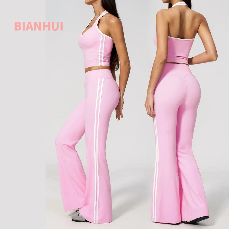 New Nude Feel Sports Suit High Waist Comfortable Fit For Outdoor Running Fitness Activities Seamless Leggings Sports Suits