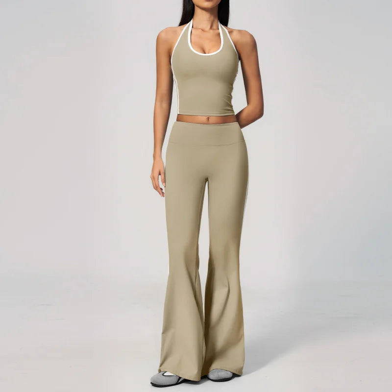 New Nude Feel Sports Suit High Waist Comfortable Fit For Outdoor Running Fitness Activities Seamless Leggings Sports Suits