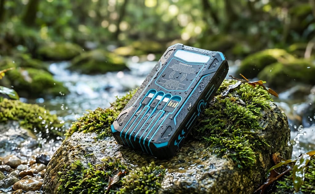 Solar Three Fold Bank Folding Outdoor Portable Large Capacity Mobile Power Supply