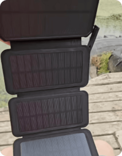 Solar Three Fold Bank Folding Outdoor Portable Large Capacity Mobile Power Supply