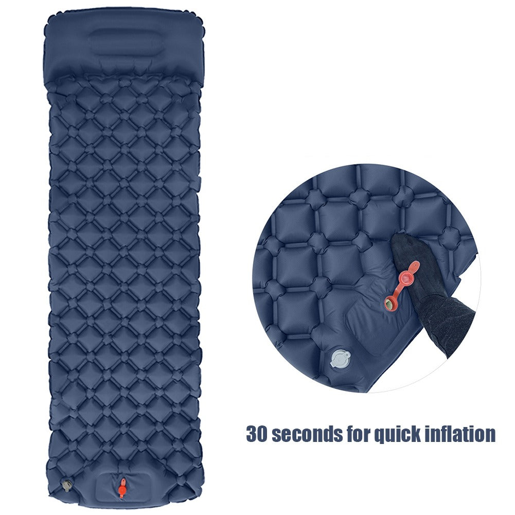 Waterproof ripstop nylon inflatable sleeping mat for camping
