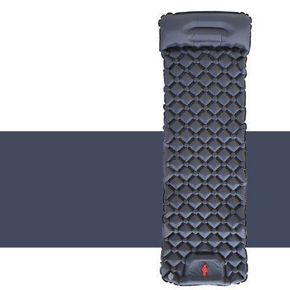 Inflatable sleeping pad used for tent camping and backpacking