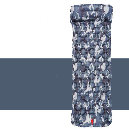 Portable inflatable sleeping pad for hiking trips and festivals